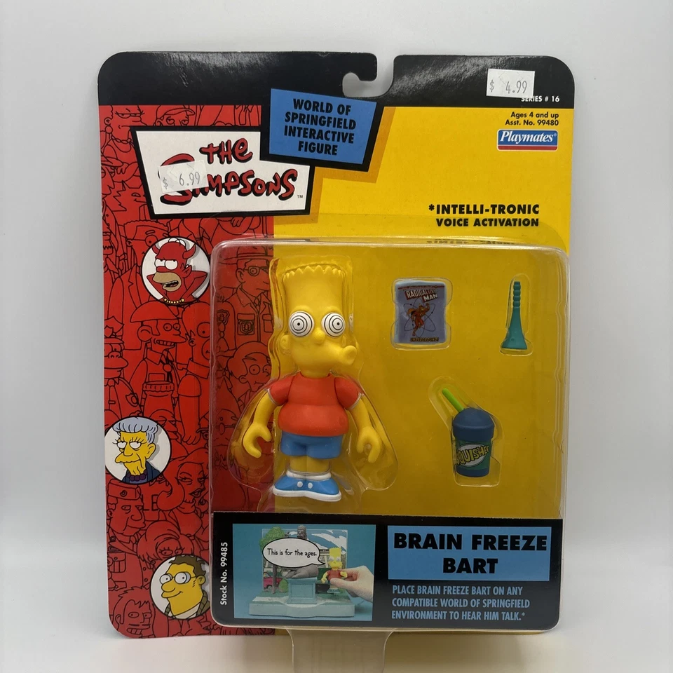Figura "Brain Freeze Bart" The Simpson's Playmates WOS Series 16 Foto 1 de 4