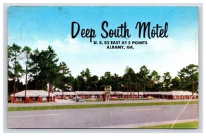 Postkarte: GA 1960 Deep South Motel, Albany, Georgia - verschickt - Bild 1 von 2