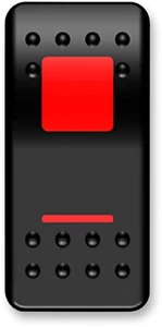 Moose On/Off Rocker Switch Red - Picture 1 of 1