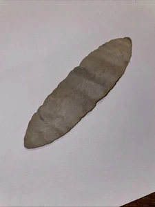 4 Inch Bipointed Knife Thin Paleo Indiana Fine Arrowhead - Picture 1 of 4