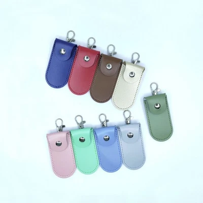 Flash USB Protective Portable Leather Bag With Keychain For Usb Drive St-yu - Image 1 of 4