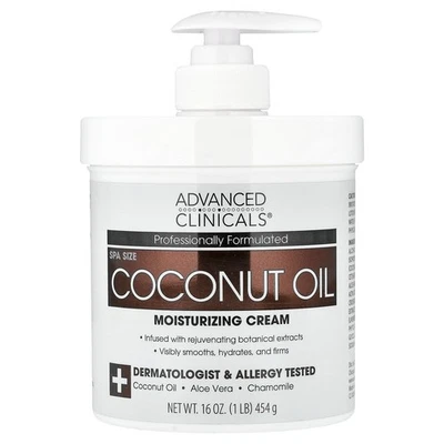 Coconut Oil Moisturizing Cream, 16 oz (454 g) - Image 1 of 3