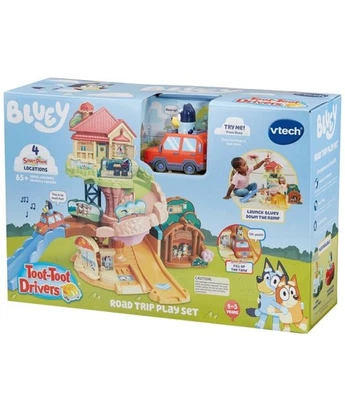 VTech Toot Toot Drivers Bluey Road Trip Playset NEW! - Image 1 of 4
