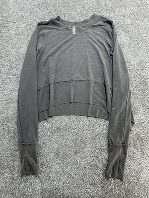 Футболка женская Free People Movement Tempo с длинным рукавом размер XS серая спортивная беговая - Изображение 1 из 4