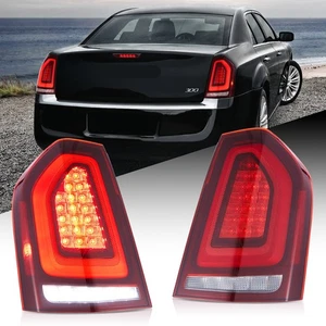 Un par de luces traseras LED COMPLETAS para Chrysler 300 sedán 2011-2014 luces de freno rojas - Imagen 1 de 23