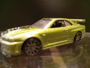 Hot Wheels/L39/2009 Mattel/Nissan Skyline GTR GT-R R34 green (B1) - Picture 1 of 4