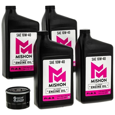 Kit de cambio de aceite de motor MISHON para Yamaha V Star 1300 Tourer XVS1300A 2008 Foto 1 de 4