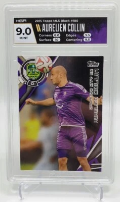 Aurelien Collin #180 Orlando City SC - 2015 Topps MLS Black Parallel - 9.0 HGA - Image 1 of 2