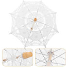  Lace Wooden Handle Umbrella Bath Toys for Babies Bridal Outfits Girl Wedding