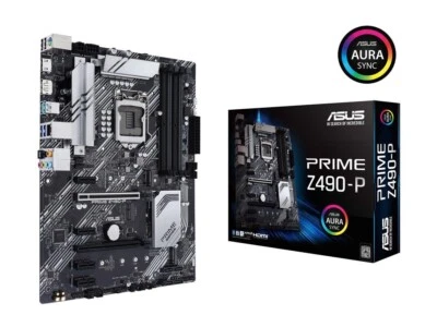 ASUS PRIME Z490-P LGA 1200 (Intel 10th Gen) Intel Z490 ATX Intel Motherboard - Image 1 of 4