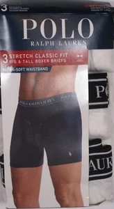 3 GENUINOS POLO RALPH LAUREN TALLAS GRANDES Y ALTAS 1XL A 4XL CALZONCILLOS BOXER ELÁSTICOS - Imagen 1 de 24