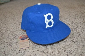 NWT 7 3/8 Fitted Ebbets Field Flannels Brooklyn Dodgers Hat Cap Jackie Robinson - Picture 1 of 6
