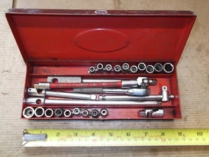 Britool 9/32 Square Drive Socket Set. A/F & BA Sizes. Sold As Used. - Picture 1 of 24