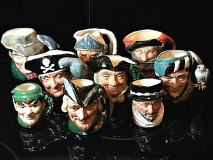 Royal Doulton Small Toby Jugs, Robin Hood, Mine Host, Elf & 6 Others Available - Picture 1 of 68