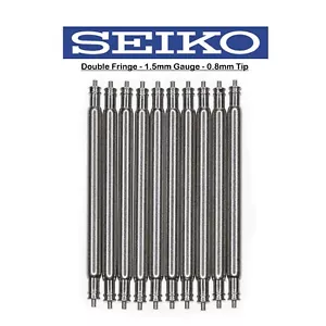 10 Stück 1,5 mm Seiko Top Qualität Edelstahl Federstege 19 mm 21 mm 23 mm V R - Bild 1 von 2