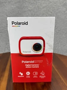 Polaroid iD757 Red Digital Action Camera 18MP Magnetic Base & Mounts (Used) - Picture 1 of 6