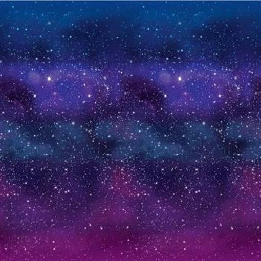 Galaxy Backdrop 4' x 30' Outer Space Science Star Plastic Party Wall Decoration - Image 1 of 1