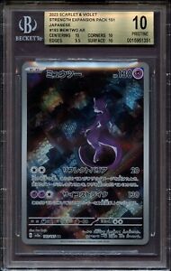 BGS 10 Mewtwo 183/165 AR Japanese 151 Scarlet Violet Pokemon Card PRISTINE