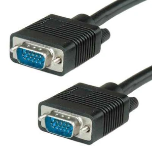 VGA Cable VGA SVGA Male to Male 15 Pin D-Sub Lead for PC LCD TFT Monitor Black - Picture 1 of 3