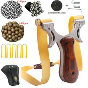 Slingshot Set Catapult Hunting Sling Shot Outdoor Aim Point Target rubber bands - Picture 1 of 20
