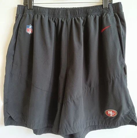 Nike San Francisco 49ers NFL OnField Apparel Dri-Fit Shorts Black Men's 3XL Cover
