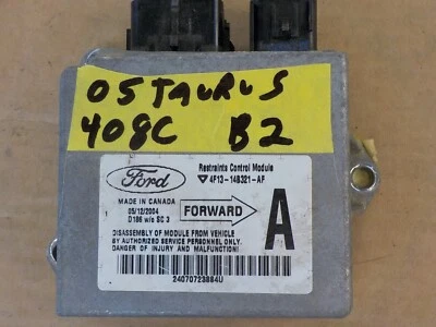 2005 ford taurus restraint control unit 4f13-14b321-af 408c b2 - Image 1 of 4