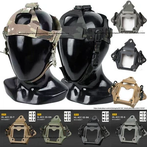 Tactical Night Vision Head Harness Strap NVG Mount Frame / 3-Hole Shroud Adapter - Picture 1 of 30