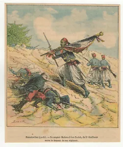 guerre 1870-1871 Français Allemands gravure XIXe sergent Mahomed-ben-Dacie/B1FAa - Picture 1 of 1
