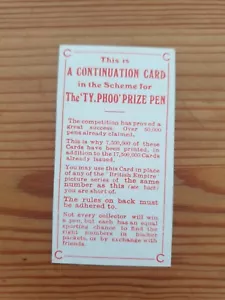 TYPHOO BRITISH EMPIRE AT WORK #22 RARE CONTINUATION CARD. EXCELLENT.  - Picture 1 of 2