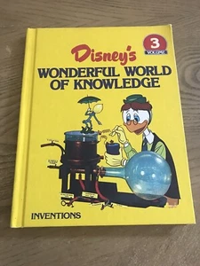 Disney Wonderful World of Knowledge Volume 3 INVENTIONS Hardcover 1982 Vintage - Picture 1 of 2