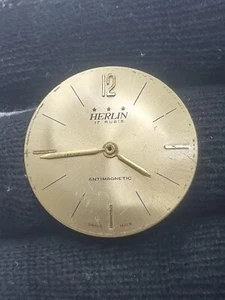 Herlin 17 Rubis Metall Zifferblatt Zifferblatt antimagnetisch für Teile / Reparaturen 30,26 mm - Bild 1 von 5