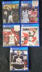Sony PlayStation 4 Sports Lot of 5 games NBA, The Show, Madden. PS4