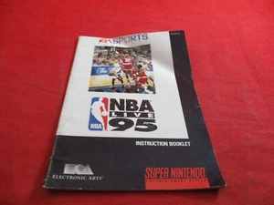 NBA Live 95 Super Nintendo SNES Manual de instrucciones Folleto SOLO 1995 #Z1 - Imagen 1 de 3