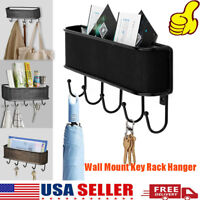 Details about   Wall Mounted Key Rack Hanger Holder Hook Chain Coat Hat Storage Organizer