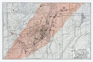 1903 Map of Uinta County Wyoming Oil Fields - Picture 1 of 4