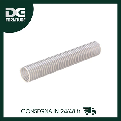 TUBO ASPIRAZIONE MANDATA NETTUNO IN PVC-P CON SPIRALE DI IN PVC RIGODO ANTIURTO - Immagine 1 di 2