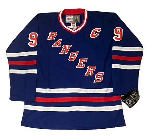 Wayne Gretzky #99 New York Rangers Vintage Jersey Sz 50 Large CCM Blue NWT Cover