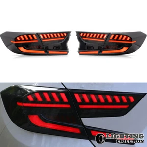 LED Smoked Tail Lights Assembly For 2018-2022 Honda Accord w/Startup Animation - Picture 1 of 17
