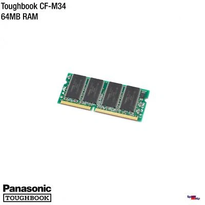 ORIGINAL PANASONIC CF-M34 64MB SDRAM RAM NOTEBOOK LAPTOP SODIMM ARBEITSSPEICHER - Image 1 of 2