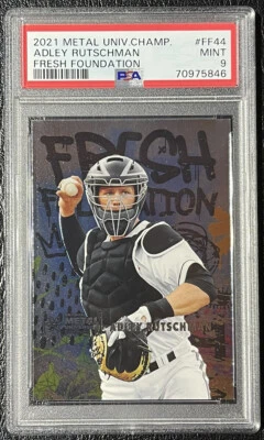 2021 Metal Universe Adley Rutschman Fresh Foundation #FF44 RC- PSA 9 Mint *POP2* - Image 1 of 2