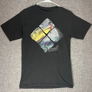 O'NEILL Shirt Adult Small Black Spell Out Logo Graphic Tee Short Sleeve Mens. - Picture 1 of 11