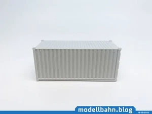 Grauer 20ft Container farblos / unlackiert zum Basteln in 1:87 (H0) - Picture 1 of 5