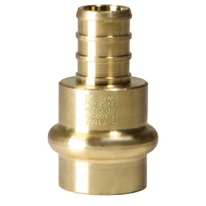 10 Pcs XFITTING 1/2" Press x 1/2" Pex Coupling, Press Fitting, Lead Free Brass - Picture 1 of 9