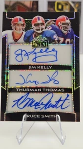 2025 Hoja Metal Jim Kelly Thurman Thomas Bruce Smith Negro Mojo Automático 2/2 🔥 - Imagen 1 de 9