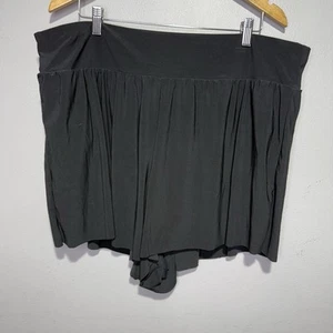 Aqua Green Swim Skirt Shorts Women’s Size 3X Black Modest Brief Lined NWT Beach - Picture 1 of 7