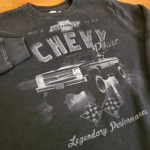 Chevrolet Chevy Pullover Sweatshirt Men’s Truck Black XXL Long Sleeve Power - Picture 1 of 6