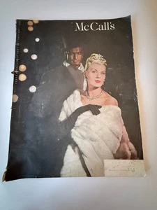 VINTAGE JANUARY 1947 McCALL'S MAGAZINE FASHION-MOVIE-FICTION-ADS -RECIPES - Picture 1 of 5