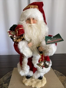 Vintage Kmart Trim A Home Sparking Traditions Weihnachten Weihnachtsmann Figur 17 Zoll - Bild 1 von 23