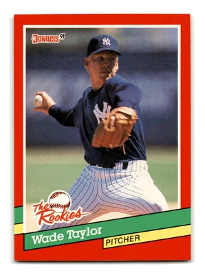 Wade Taylor 1991 Donruss The Rookies #34 New York Yankees NM-MINT - Image 1 of 2