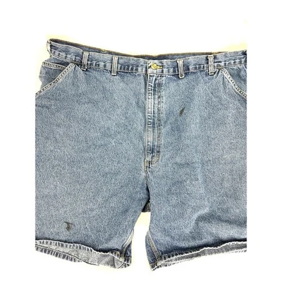 Pantalones cortos de jean Carhartt Carpenter para hombre talla 50 Hammer Loop B28DPS 8” entrepierna #7 Foto 1 de 4